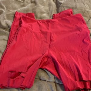 Zyia red slash luxe leggings 8-10